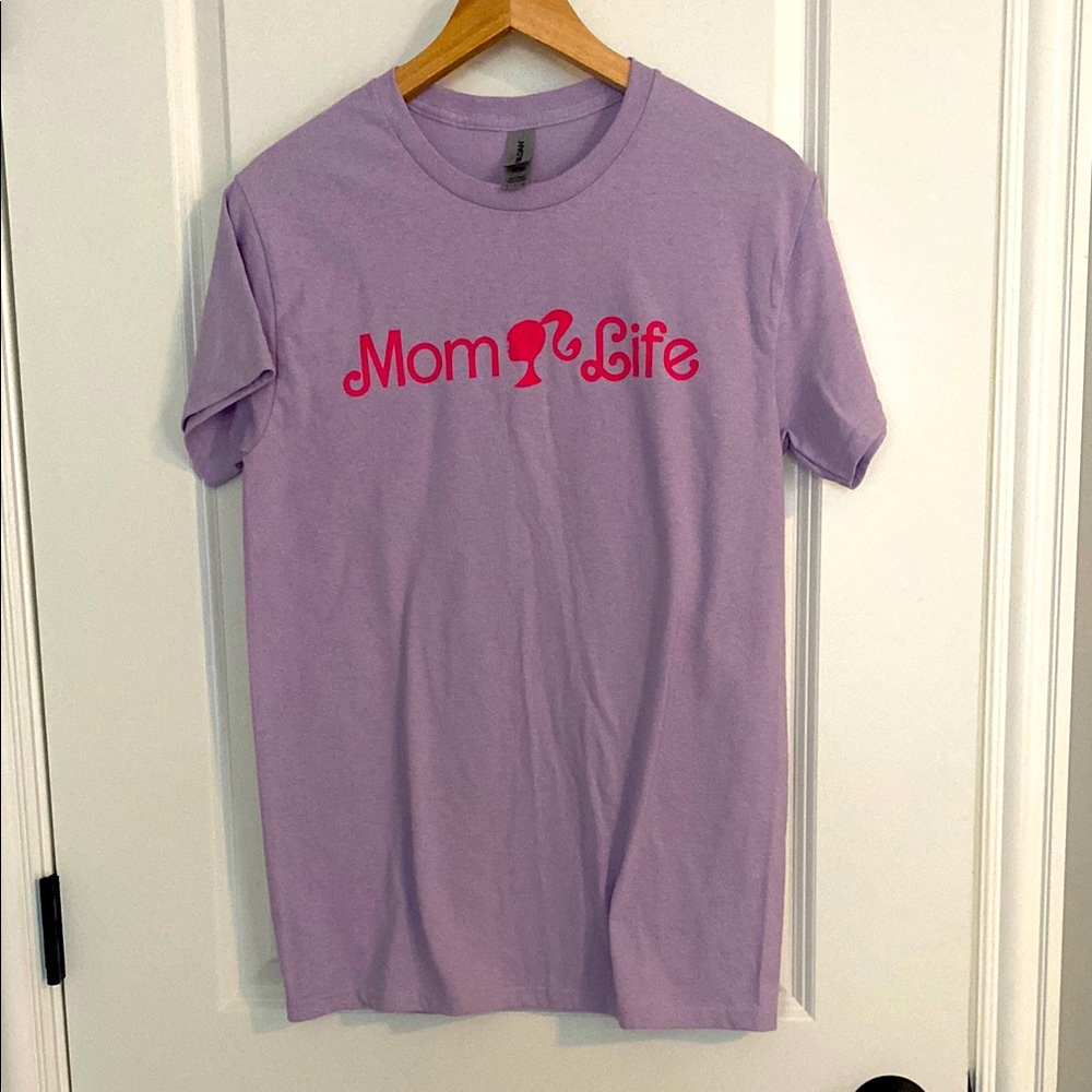 Purple 'Mom Life' Barbie T-shirt